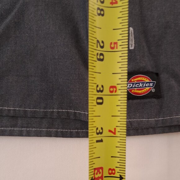 Dickies Work Shirt Mens Size 2XL Long Sleeve Button Up Charcoal Color - Picture 6 of 10